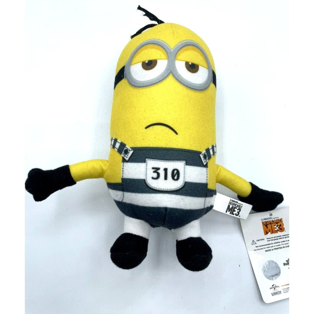Despicable Me Minion Inmate Plush Stuffed with tags